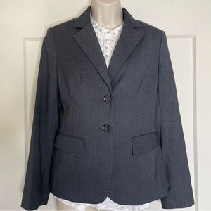 Mexx Women’s blazer suit jacket in black with pin stripes, size S-M